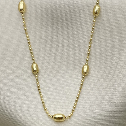 Oro Laminado Basic Necklace, Gold Filled Style Polished, Golden Finish