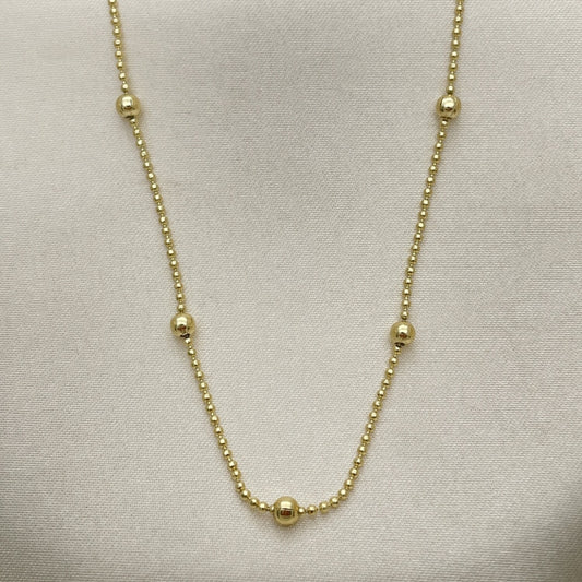 Oro Laminado Basic Necklace, Gold Filled Style Polished, Golden Finish