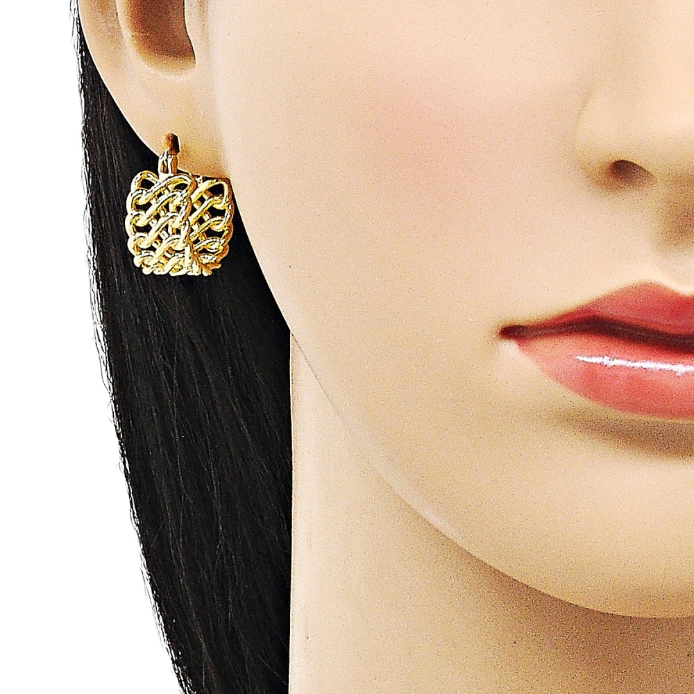 Oro Laminado Small Hoop, Gold Filled Style Polished, Golden Finish