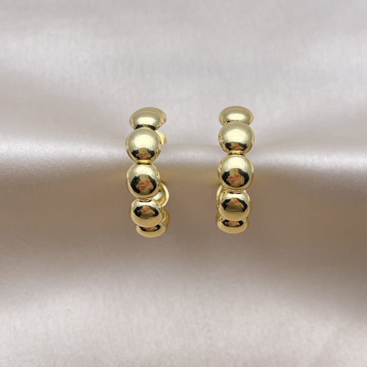 Oro Laminado Medium Hoop, Gold Filled Style Polished, Golden Finish
