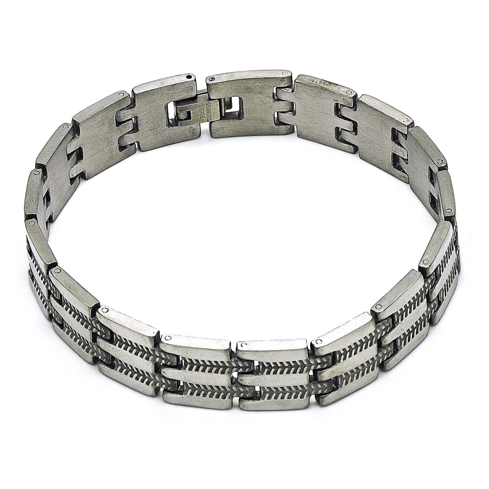 Stainless Steel Solid Bracelet, Polished, Steel Finish