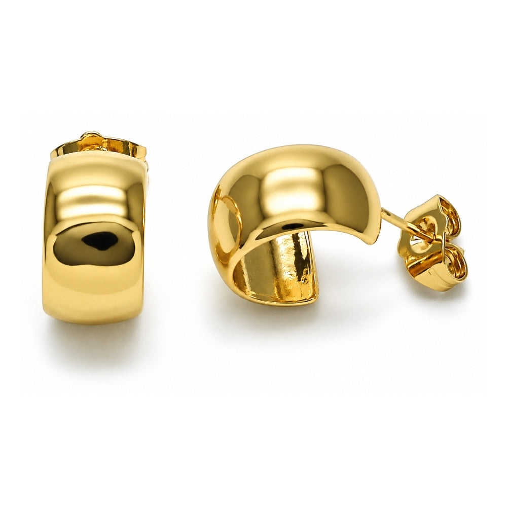 Oro Laminado Children Hoop, Gold Filled Style Polished, Golden Finish