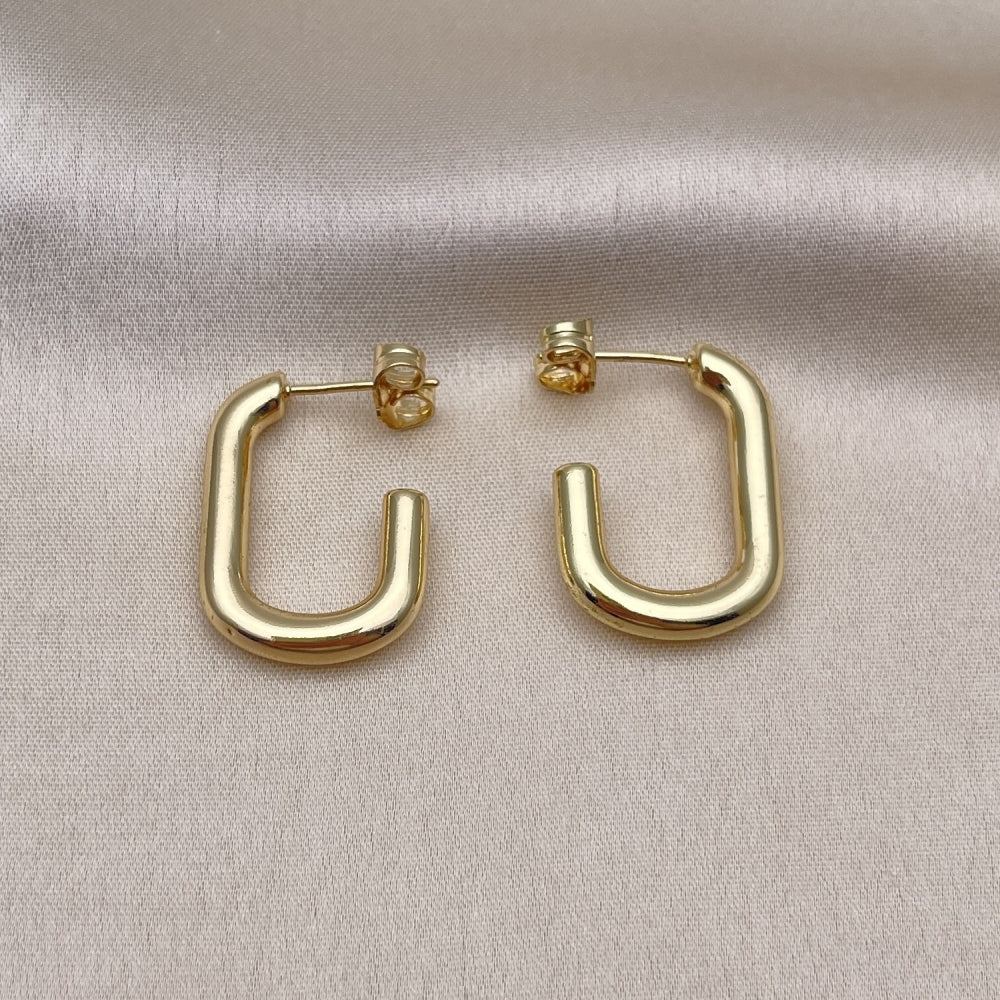 Oro Laminado Small Hoop, Gold Filled Style Polished, Golden Finish