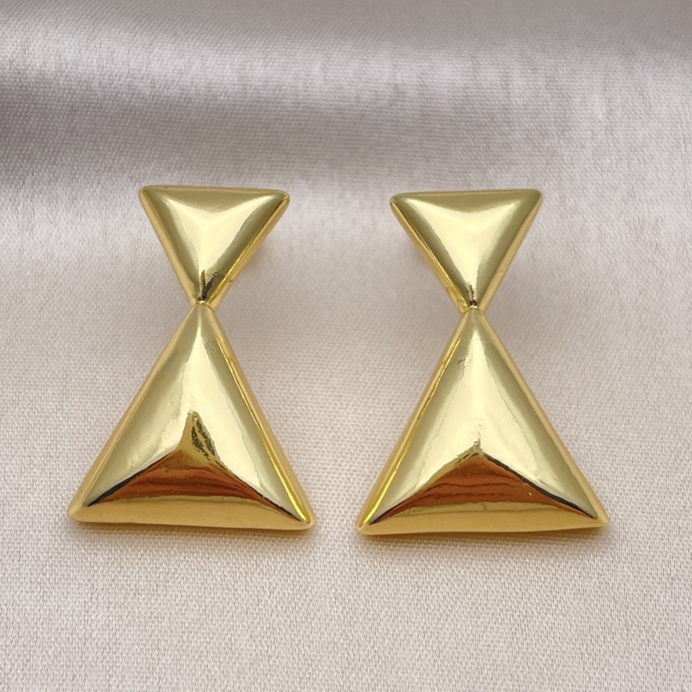 Oro Laminado Dangle Earring, Gold Filled Style Polished, Golden Finish