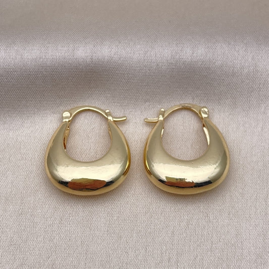Oro Laminado Small Hoop, Gold Filled Style Polished, Golden Finish
