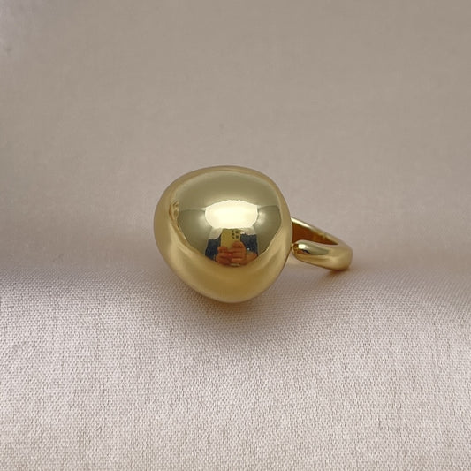 Oro Laminado Elegant Ring, Gold Filled Style Teardrop Design, Polished, Golden Finish