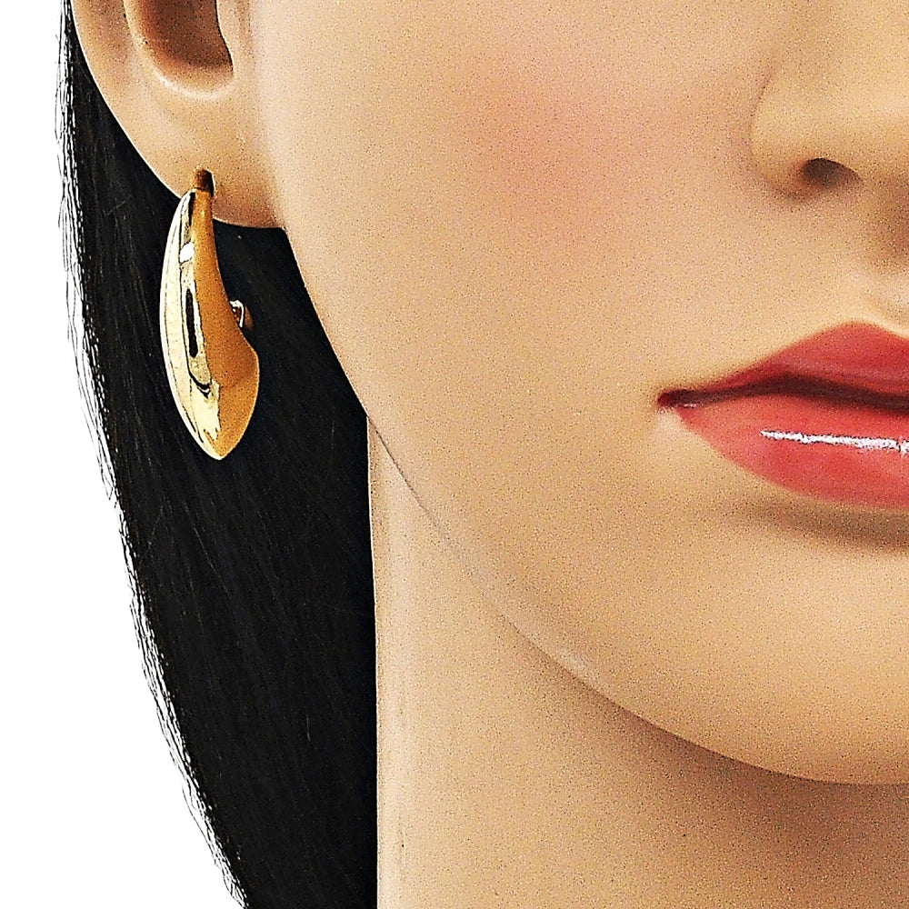 Oro Laminado Small Hoop, Gold Filled Style Polished, Golden Finish