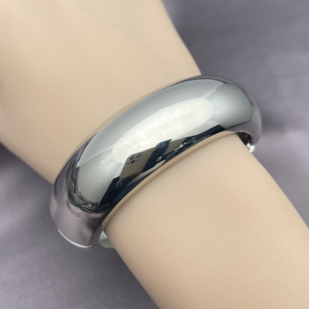 Rhodium Gold Filled Individual Bangle, Polished, Rhodium Finish