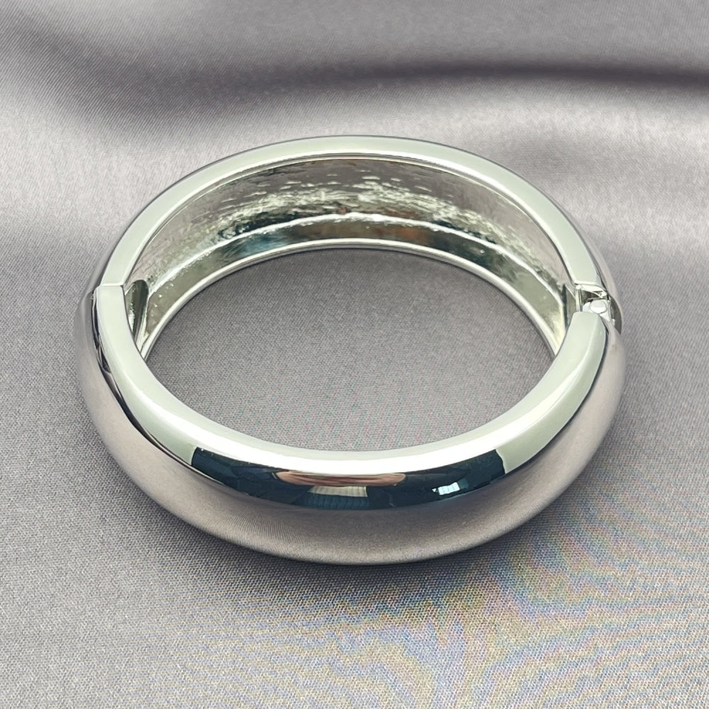 Rhodium Gold Filled Individual Bangle, Polished, Rhodium Finish