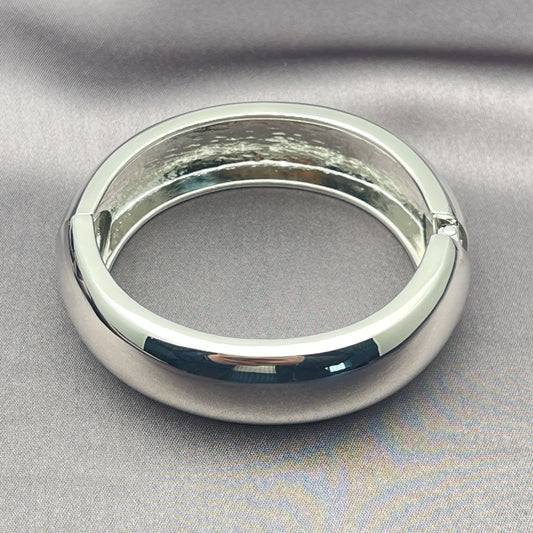 Rhodium Gold Filled Individual Bangle, Polished, Rhodium Finish