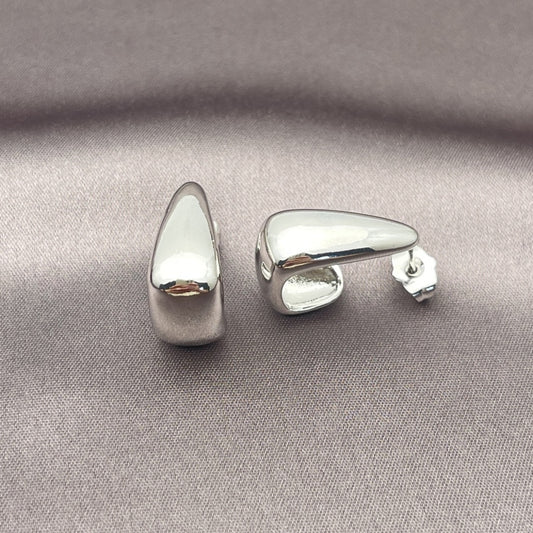 Rhodium Gold Filled Small Hoop, Polished, Rhodium Finish