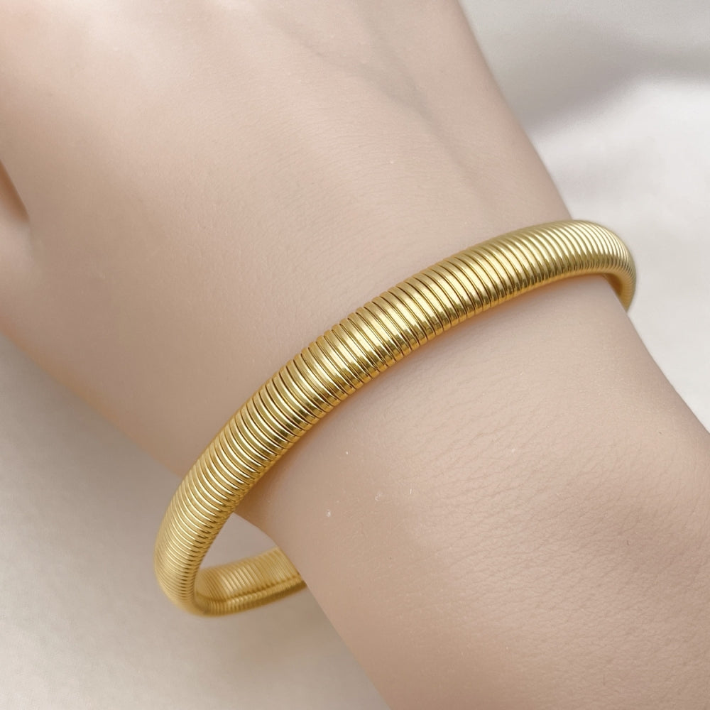 Oro Laminado Fancy Bracelet, Gold Filled Style Polished, Golden Finish