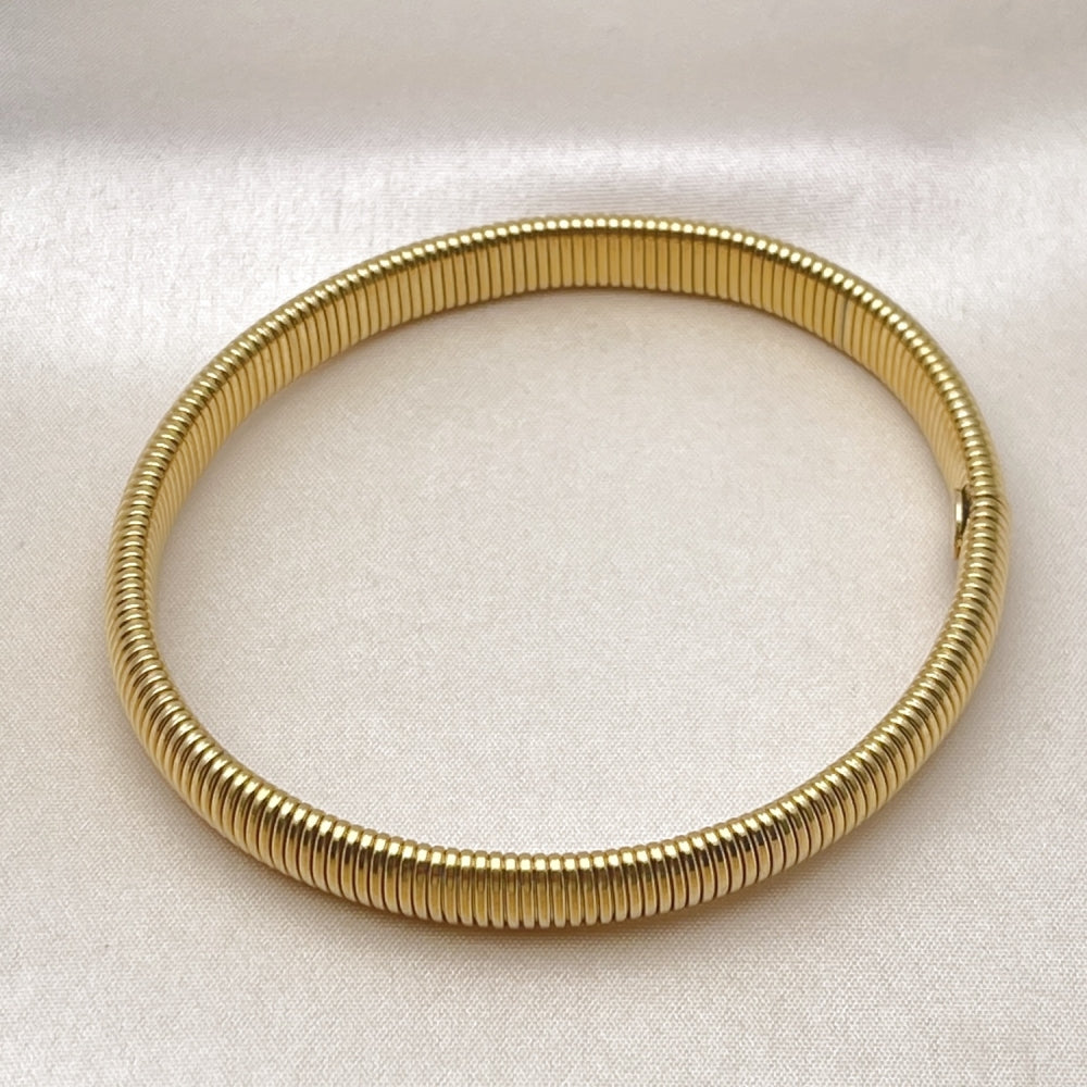 Oro Laminado Fancy Bracelet, Gold Filled Style Polished, Golden Finish