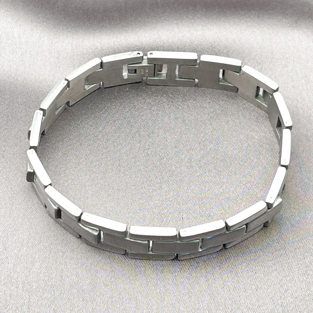 Stainless Steel Solid Bracelet, Polished, Steel Finish