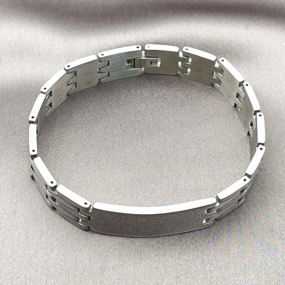 Stainless Steel Solid Bracelet, Polished, Steel Finish
