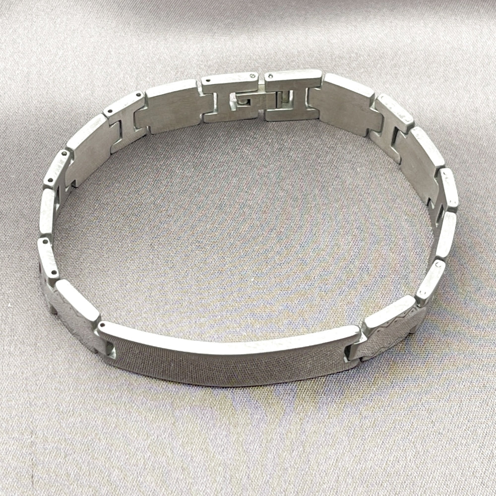 Stainless Steel Solid Bracelet, Polished, Steel Finish