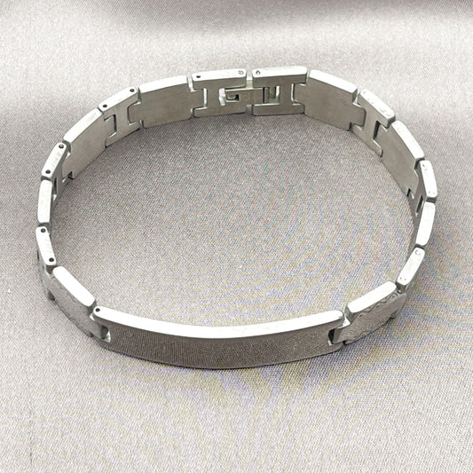 Stainless Steel Solid Bracelet, Polished, Steel Finish