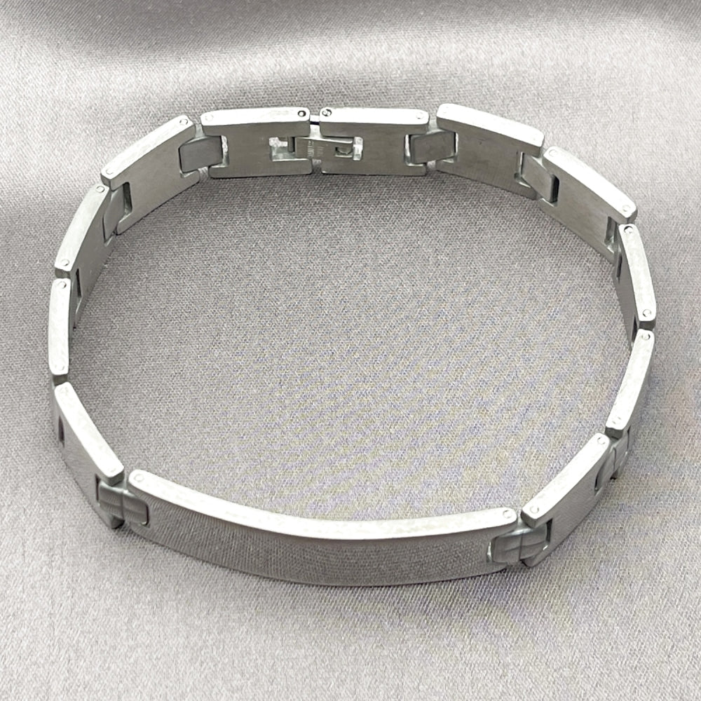 Stainless Steel Solid Bracelet, Polished, Steel Finish