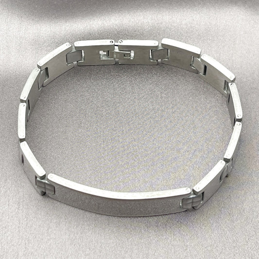 Stainless Steel Solid Bracelet, Polished, Steel Finish