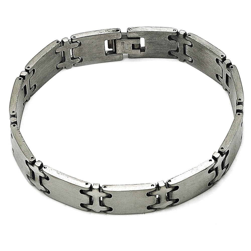 Stainless Steel Solid Bracelet, Polished, Steel Finish