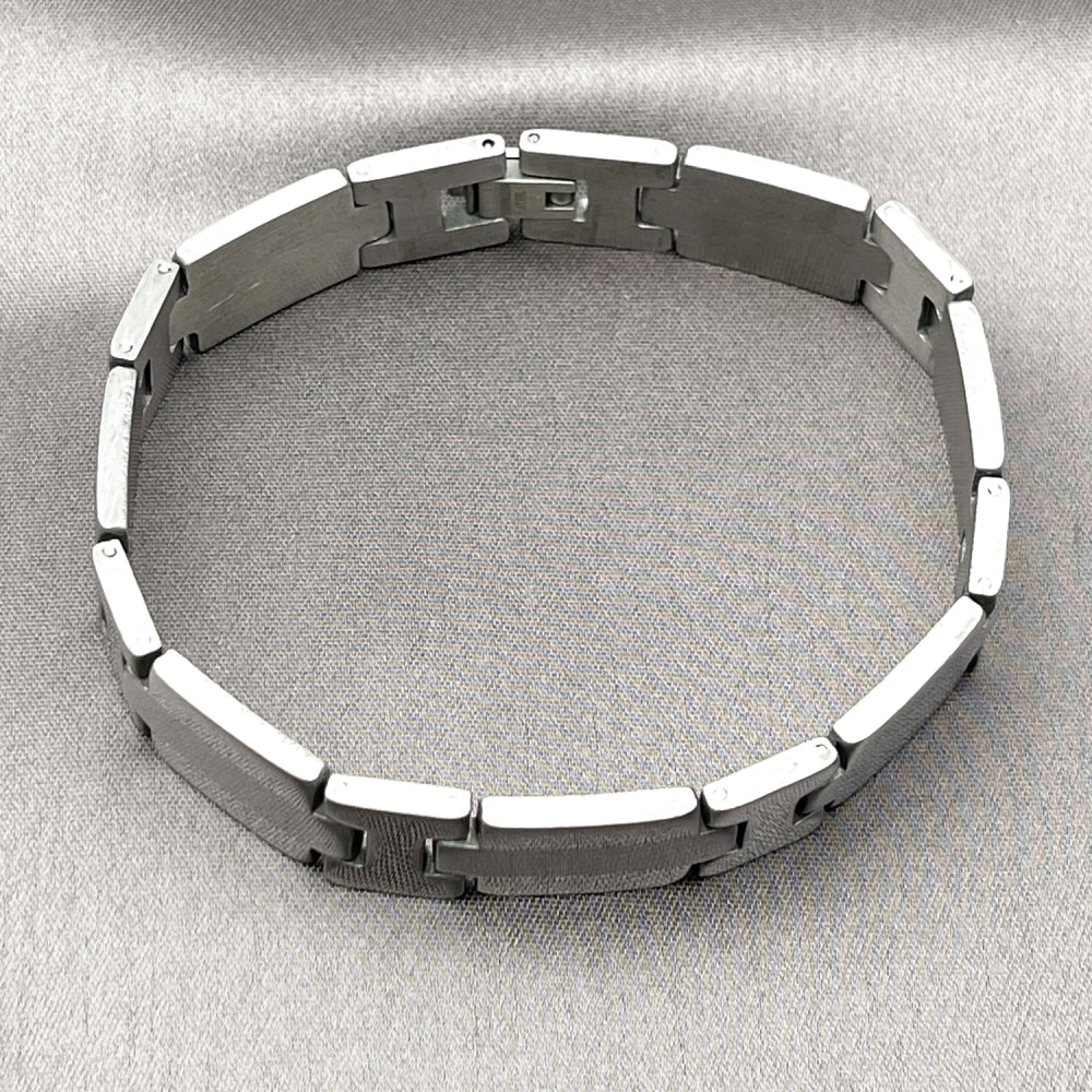 Stainless Steel Solid Bracelet, Polished, Steel Finish