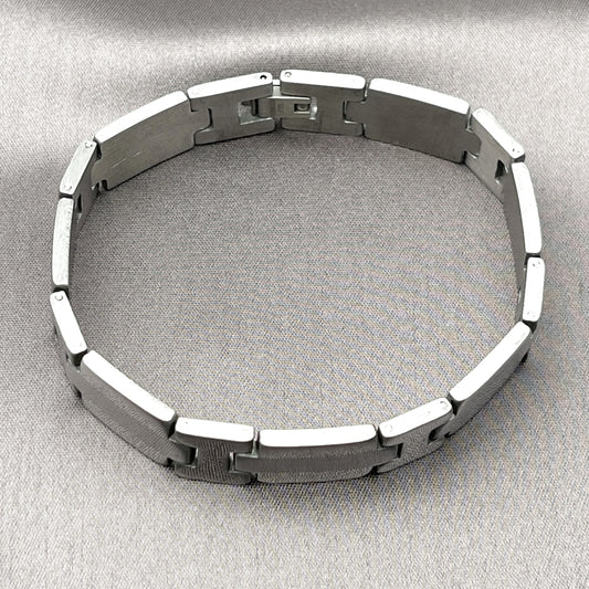 Stainless Steel Solid Bracelet, Polished, Steel Finish