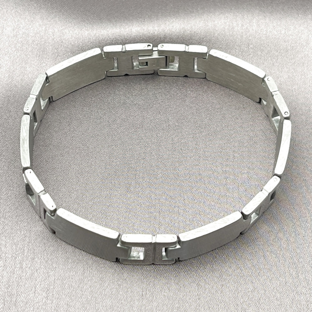 Stainless Steel Solid Bracelet, Polished, Steel Finish