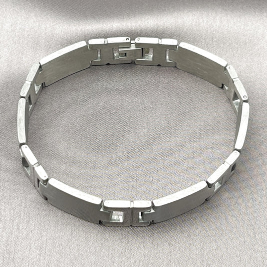 Stainless Steel Solid Bracelet, Polished, Steel Finish