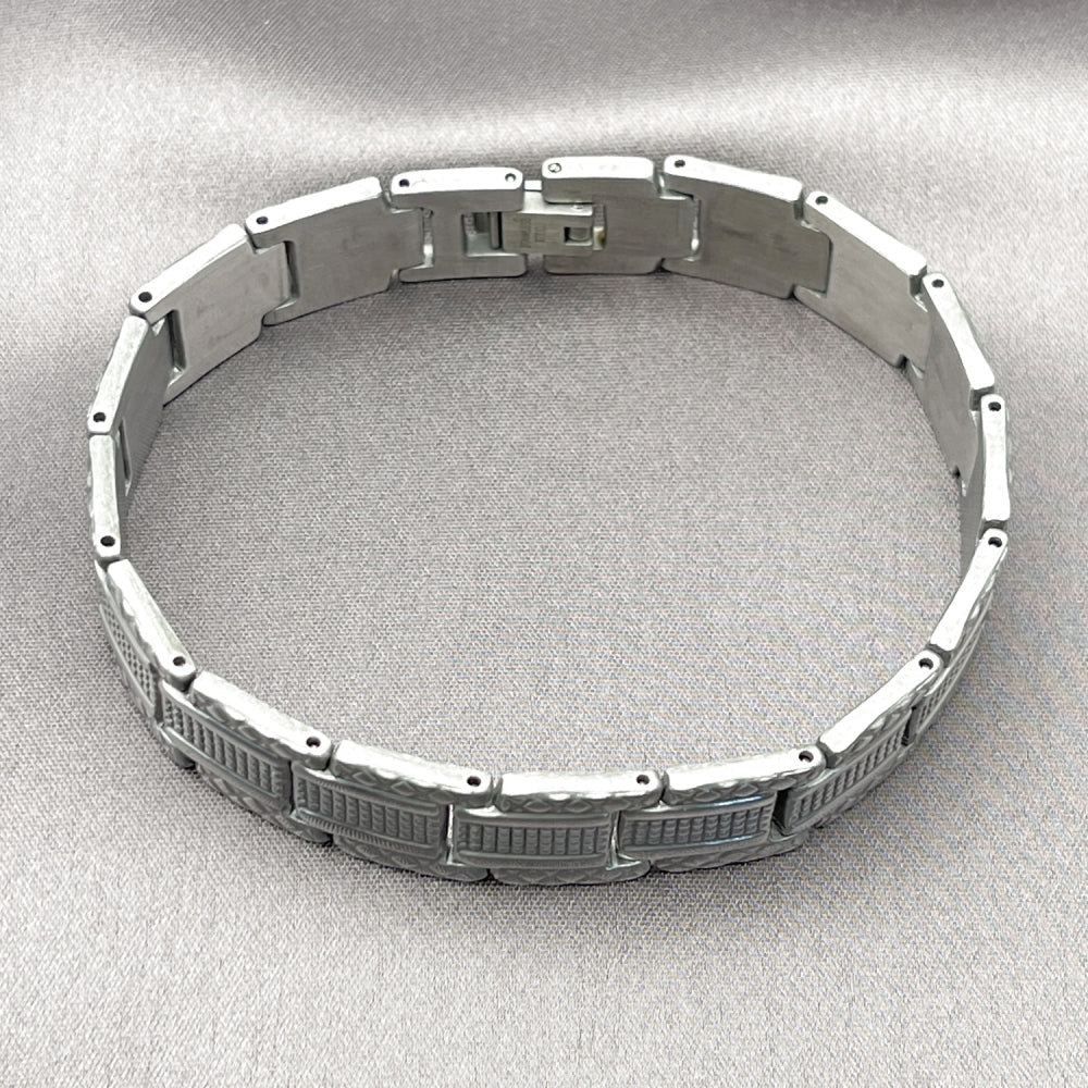 Stainless Steel Solid Bracelet, Polished, Steel Finish