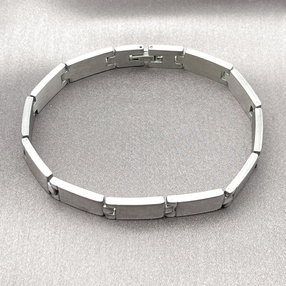 Stainless Steel Solid Bracelet, Polished, Steel Finish