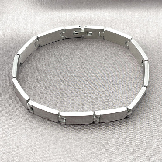 Stainless Steel Solid Bracelet, Polished, Steel Finish
