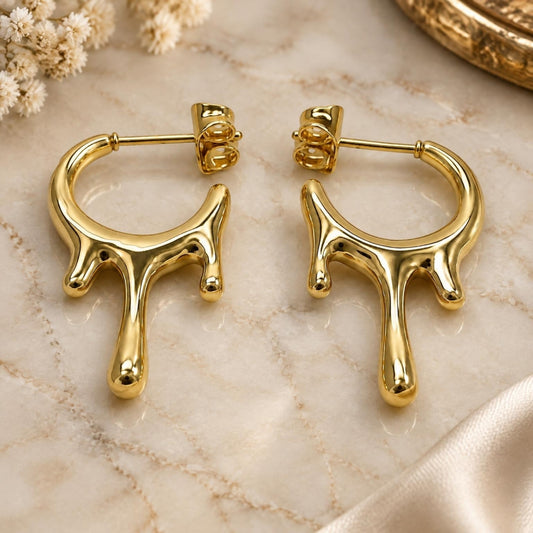 Oro Laminado Small Hoop, Gold Filled Style Polished, Golden Finish