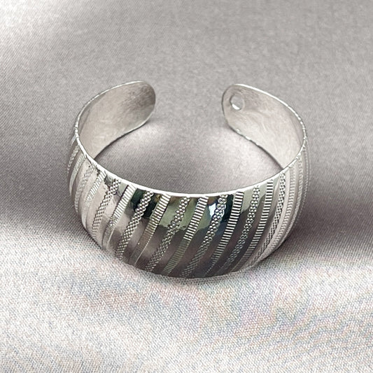 Rhodium Gold Filled Individual Bangle, Polished, Rhodium Finish
