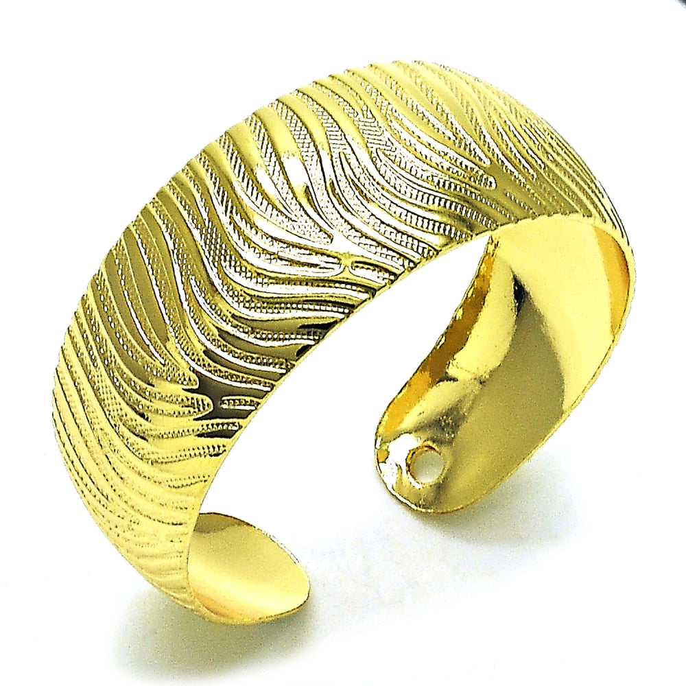 Oro Laminado Individual Bangle, Gold Filled Style Polished, Golden Finish