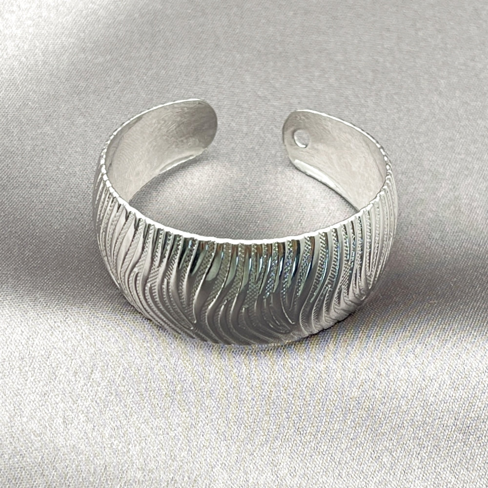 Rhodium Gold Filled Individual Bangle, Polished, Rhodium Finish