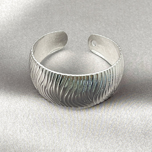 Rhodium Gold Filled Individual Bangle, Polished, Rhodium Finish