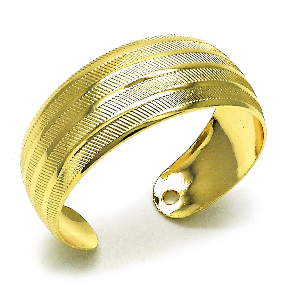 Oro Laminado Individual Bangle, Gold Filled Style Polished, Golden Finish