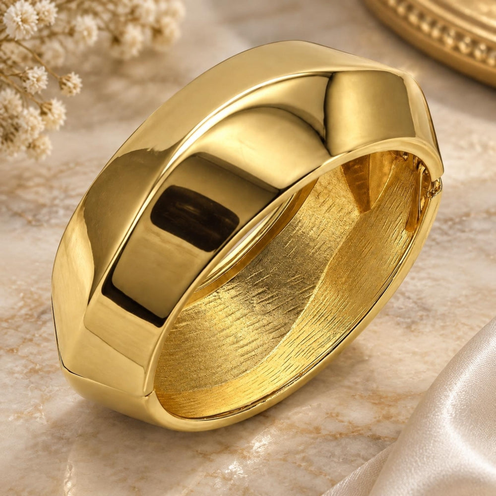 Oro Laminado Individual Bangle, Gold Filled Style Polished, Golden Finish