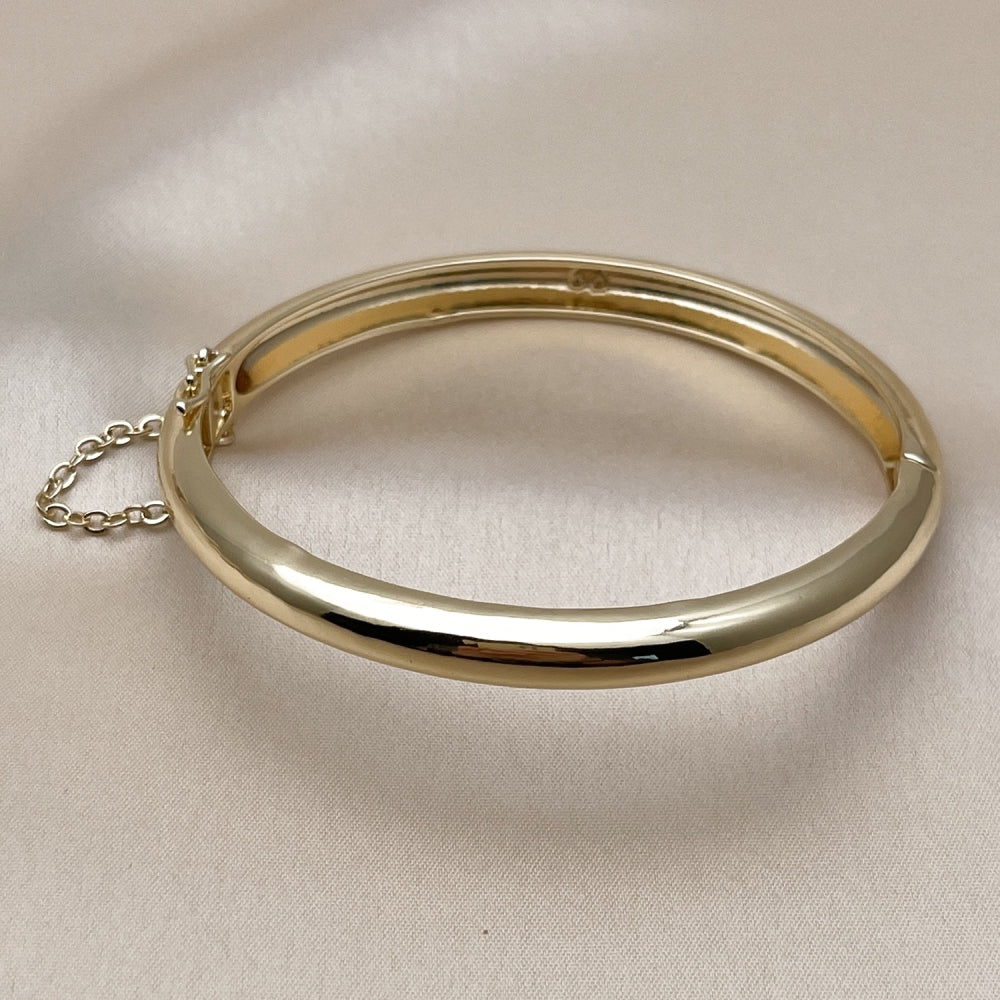 Oro Laminado Individual Bangle, Gold Filled Style Polished, Golden Finish