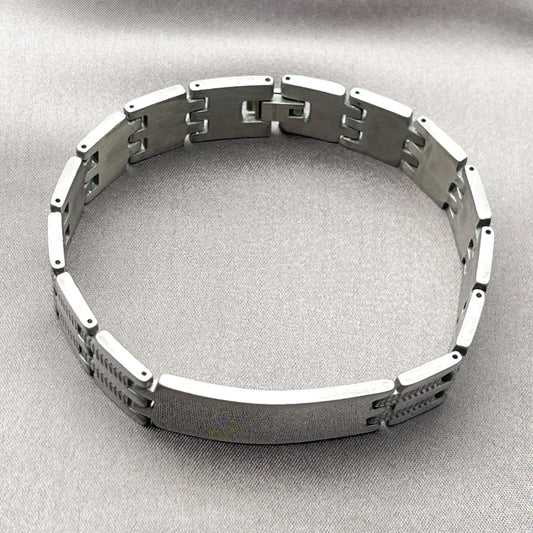 Stainless Steel Solid Bracelet, Polished, Steel Finish