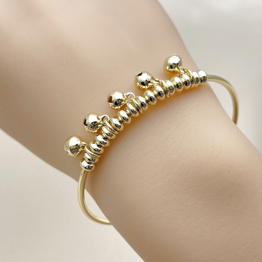 Oro Laminado Individual Bangle, Gold Filled Style Polished, Golden Finish