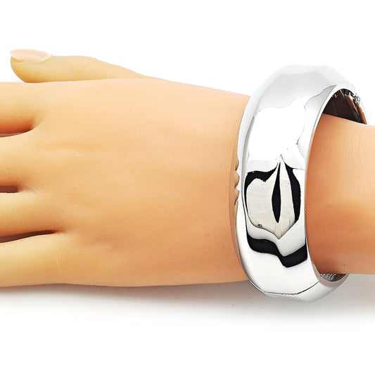 Rhodium Gold Filled Individual Bangle, Polished, Rhodium Finish