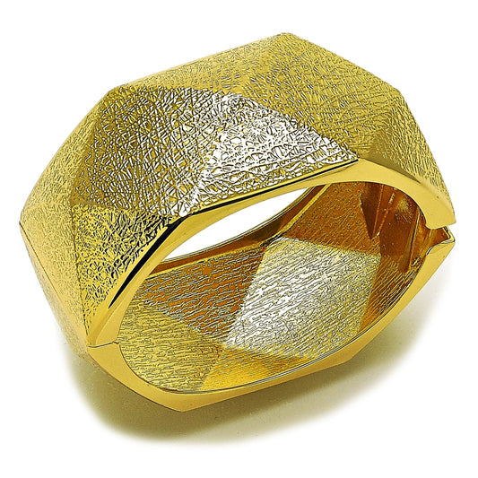 Oro Laminado Individual Bangle, Gold Filled Style Matte Finish, Golden Finish