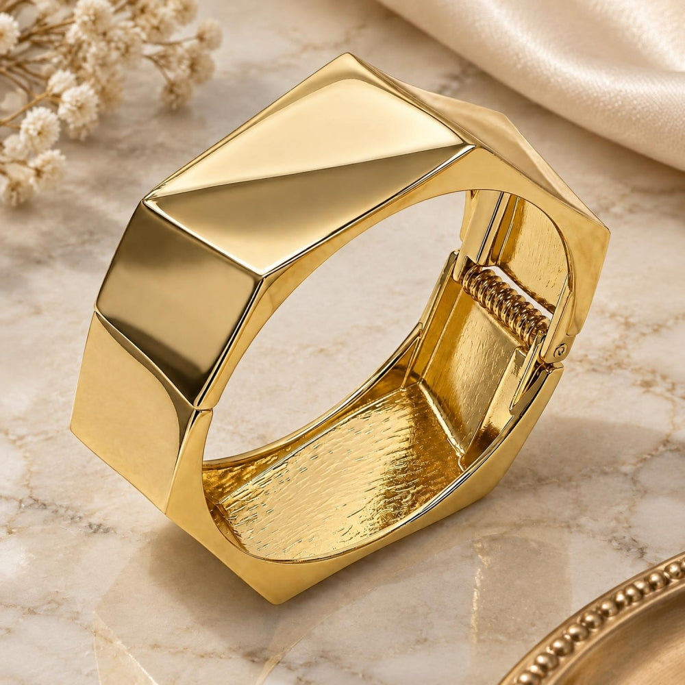 Oro Laminado Individual Bangle, Gold Filled Style Polished, Golden Finish