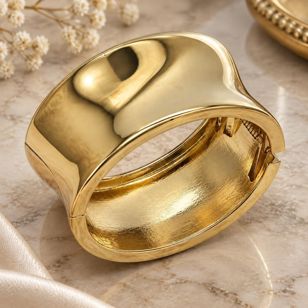 Oro Laminado Individual Bangle, Gold Filled Style Polished, Golden Finish