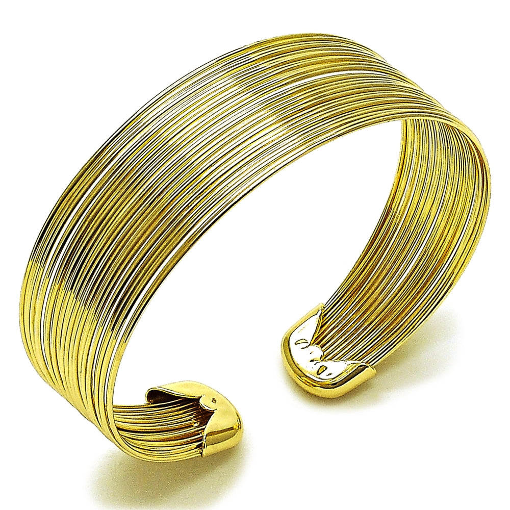 Oro Laminado Individual Bangle, Gold Filled Style Polished, Golden Finish
