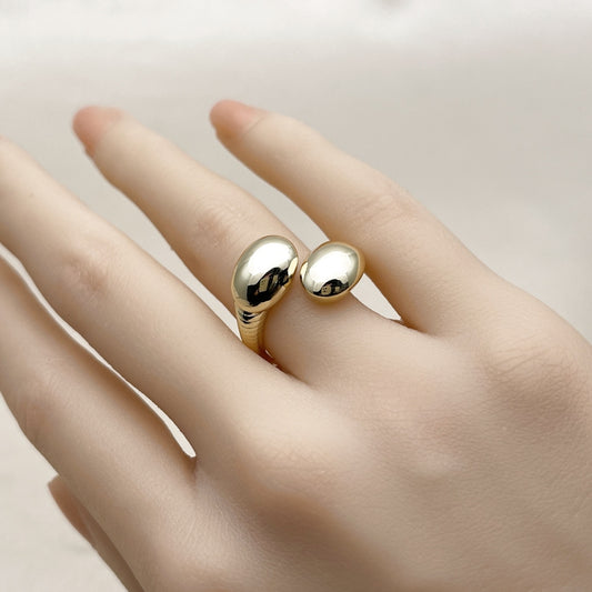 Oro Laminado Elegant Ring, Gold Filled Style Polished, Golden Finish
