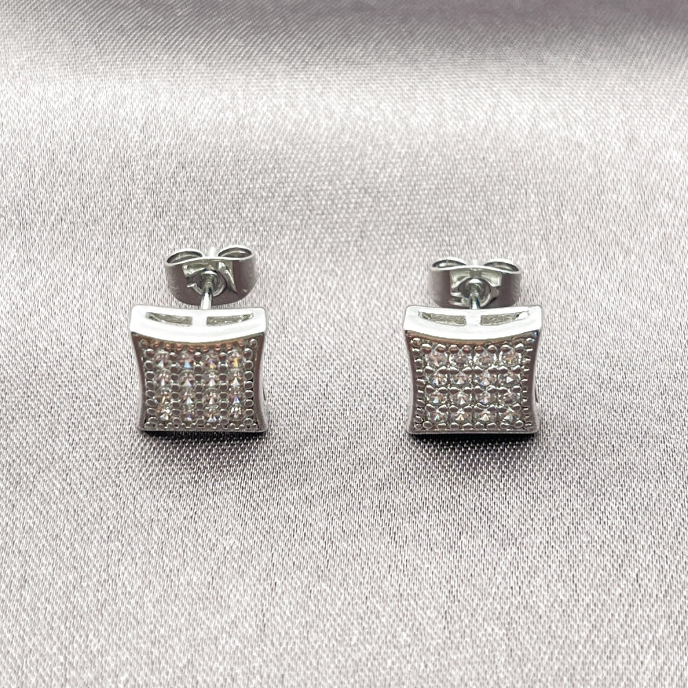 White Gold Filled Earring