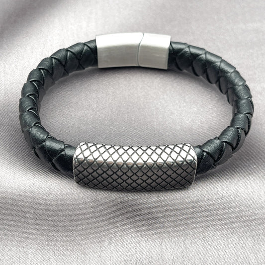 Stainless Steel Fancy Bracelet, Polished, Steel Finish