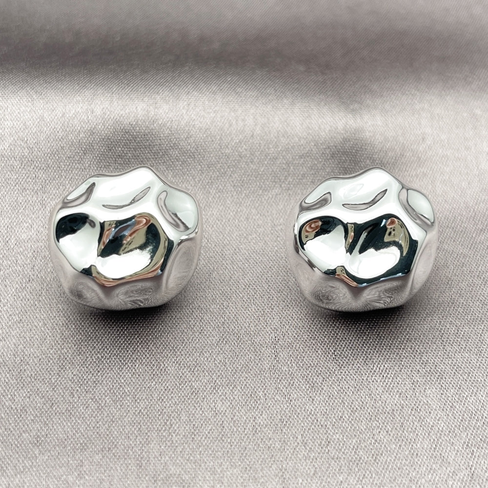 Rhodium Gold Filled Stud Earring, Polished, Rhodium Finish